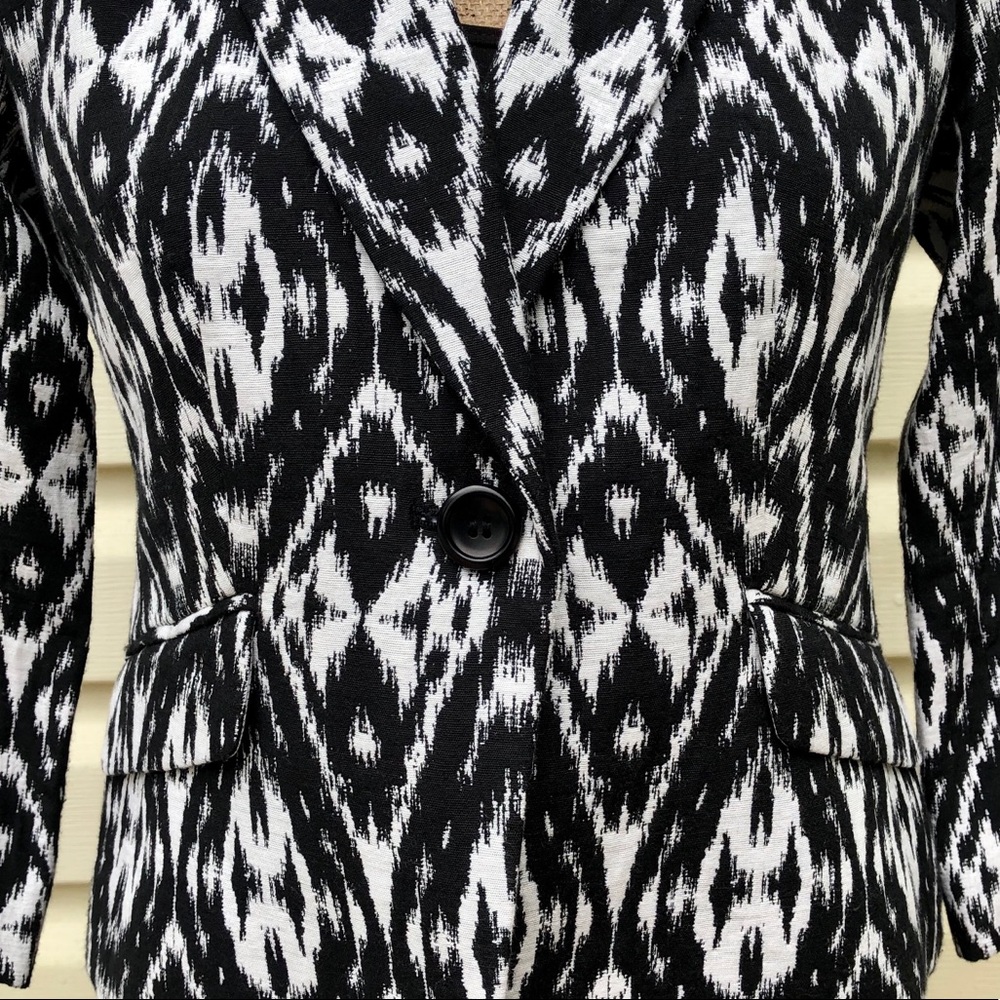 Talbots Petites Black & White Blazer Size 2P NWT - Picture 5 of 9